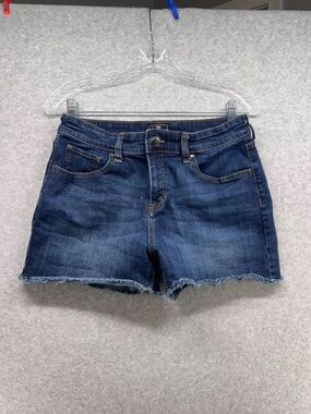 GAP Blue Denim Cutoff Shorts with Frayed Hem